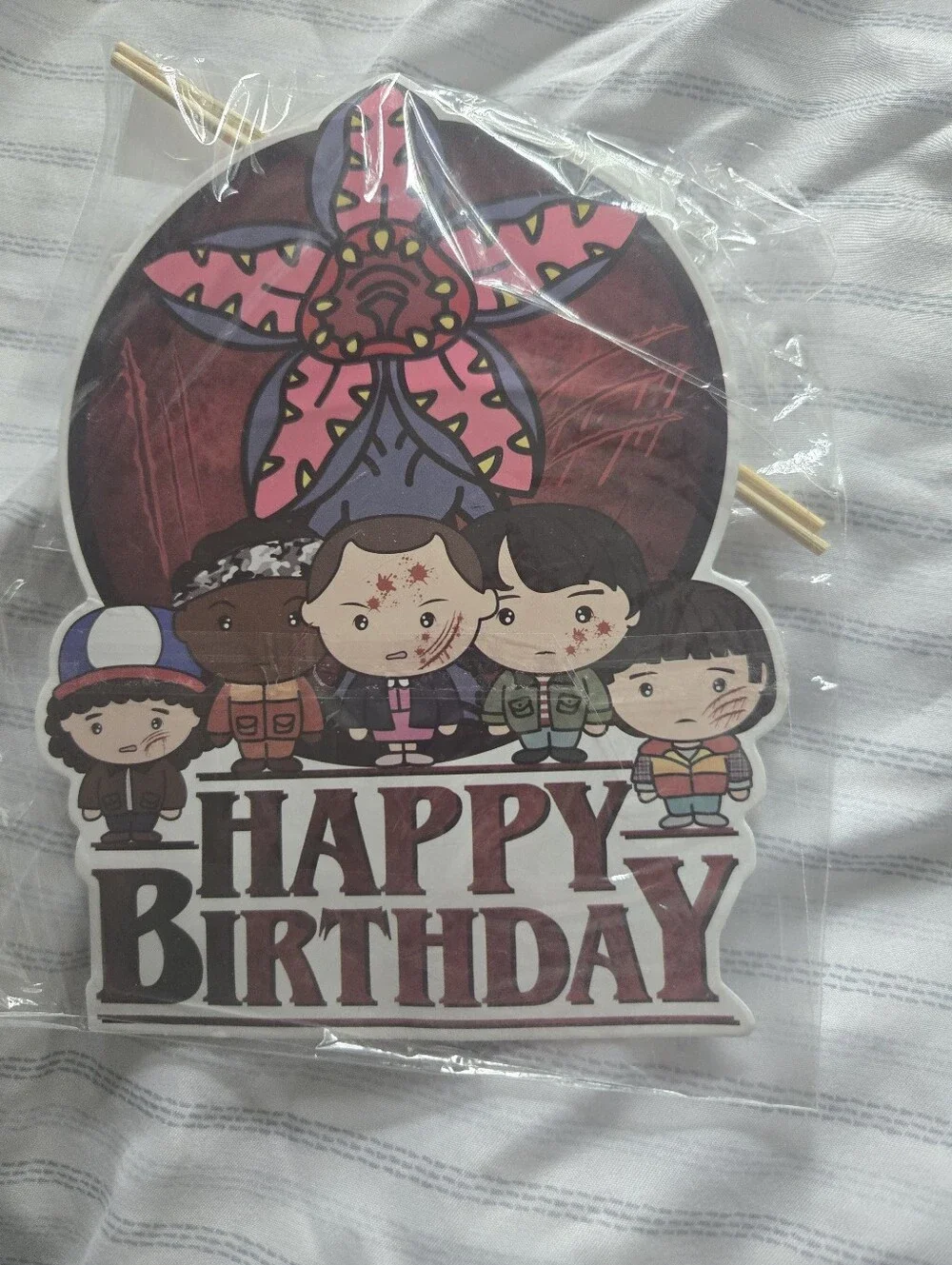 Stranger Things Party Banner and Cutouts - Red/Black Birthday Set